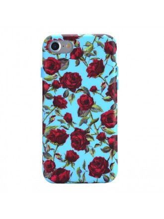 Funda iPhone Floral Rosas Azules