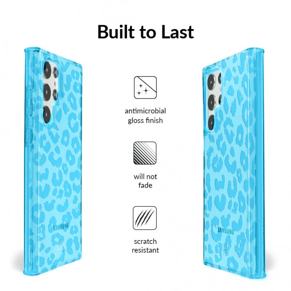Funda Samsung Aqua Blue Leopard
