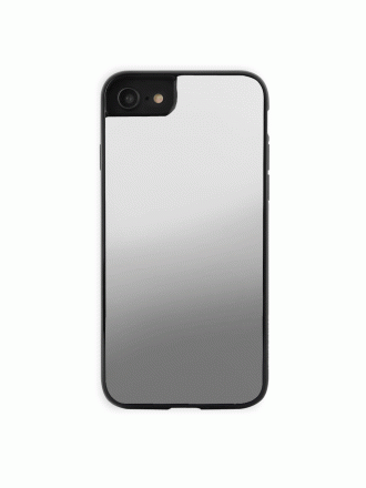Silver Reflective Mirror Funda iPhone