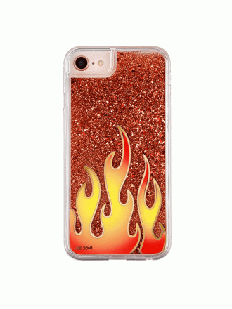 Funda para iPhone Glitter Flames by Nessa